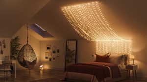 Lichterkettenideen für das Schlafzimmer