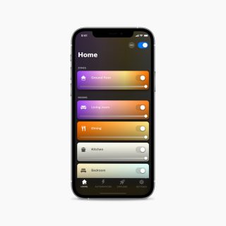 iOS-Gerät mit Apple Home App 