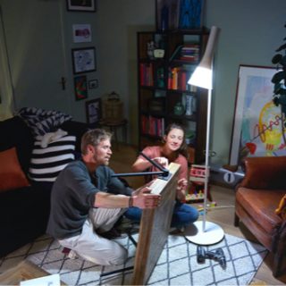 Living room LED floor lamps