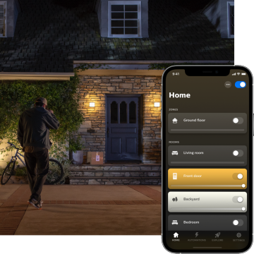 Hue outdoor lighting app