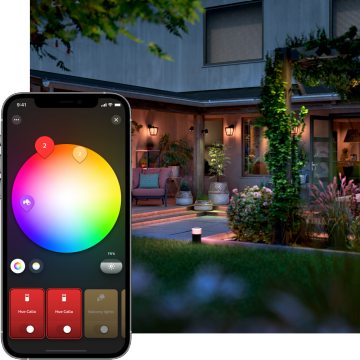 hue outdoor app colours