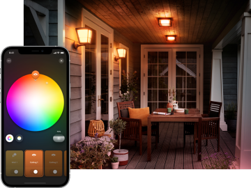 hue outdoor app colours