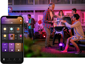 hue outdoor barbeque scenes app