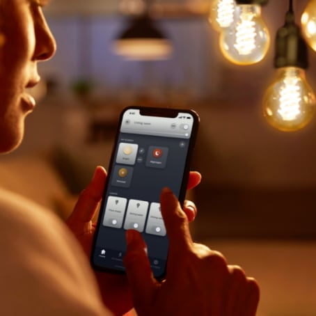 Customize your lights with the Hue app