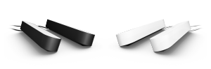 A pair of 2-pack Play light bars in black and white