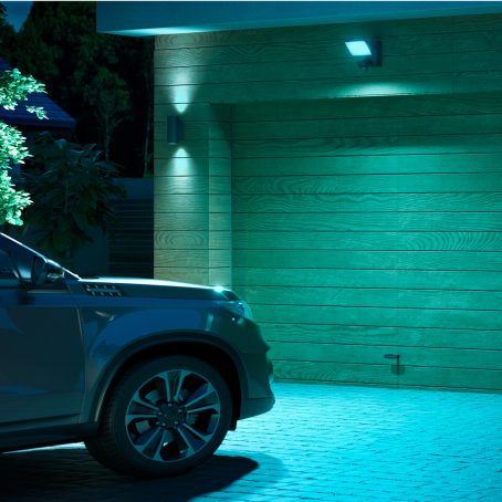 Lumière puissante et colorée