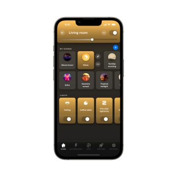 Telemóvel a mostrar a interface do sistema Secure