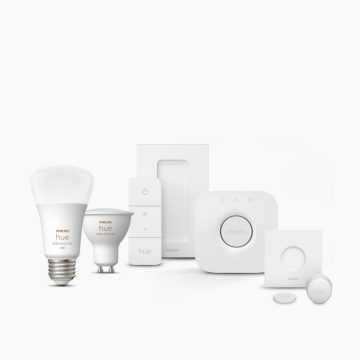 Conjunto de lâmpadas Philips Hue, Hue Bridge e focos inteligentes